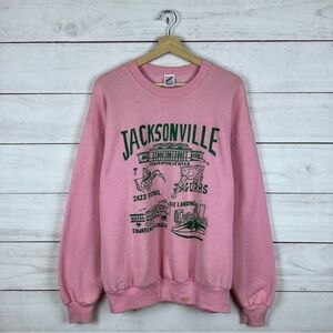 Vintage 90s Jacksonville Florida Landmarks Pullover Sweatshirt Large